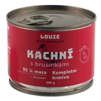 Konzerva LOUIE kachní s brusinkami 200g-KS