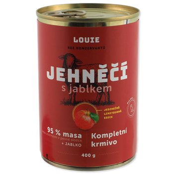 Konzerva LOUIE jehněčí s jablkem 400g-KARTON