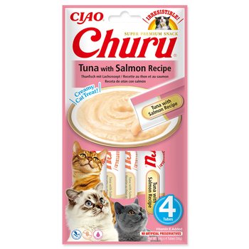 Pochoutka Churu tuňák s lososem 4x14g-KS