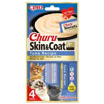 Pochoutka Churu Skin & Coat tuňák 4x14g-KS