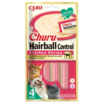 Pochoutka Churu Hairball kuřecí 4x14g-KS