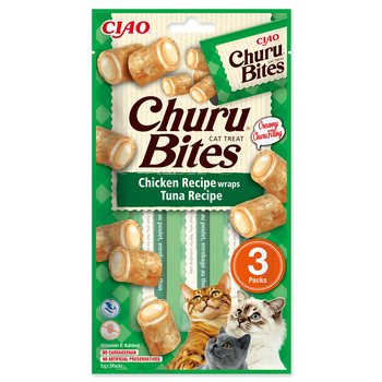 Pochoutka Churu Bites wraps kuře & tuňák 3x10g-KS