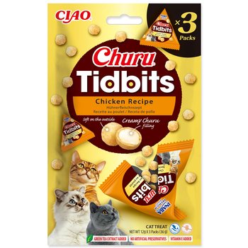 Pochoutka Churu Tidbits kuře 3x12g-KS