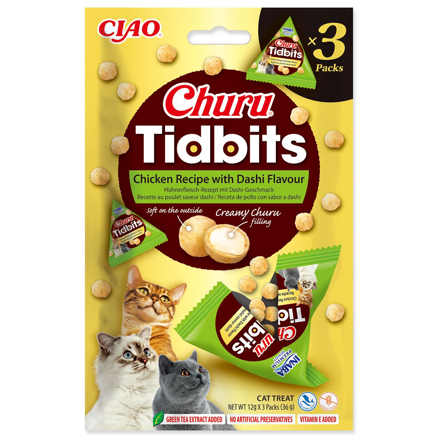 Pochoutka Churu Tidbits dashi 3x12g-KS