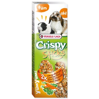 Tyčinky Versele-Laga Crispy králík a morče, s mrkví a petrželkou 110g 2ks-KS