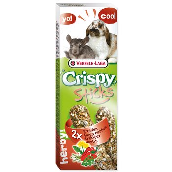 Tyčinky Versele-Laga Crispy králík a činčila, s bylinkami 110g 2ks-KS