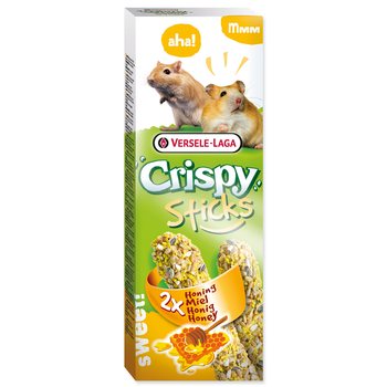 Tyčinka Versele-Laga Crispy křeček a pískomil, s medem 110g 2ks-KS