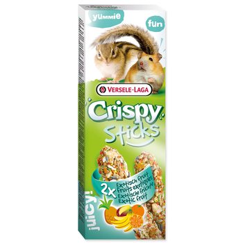 Tyčinka Versele-Laga Crispy křeček a veverka, s exotickým ovocem 110g 2ks-KS