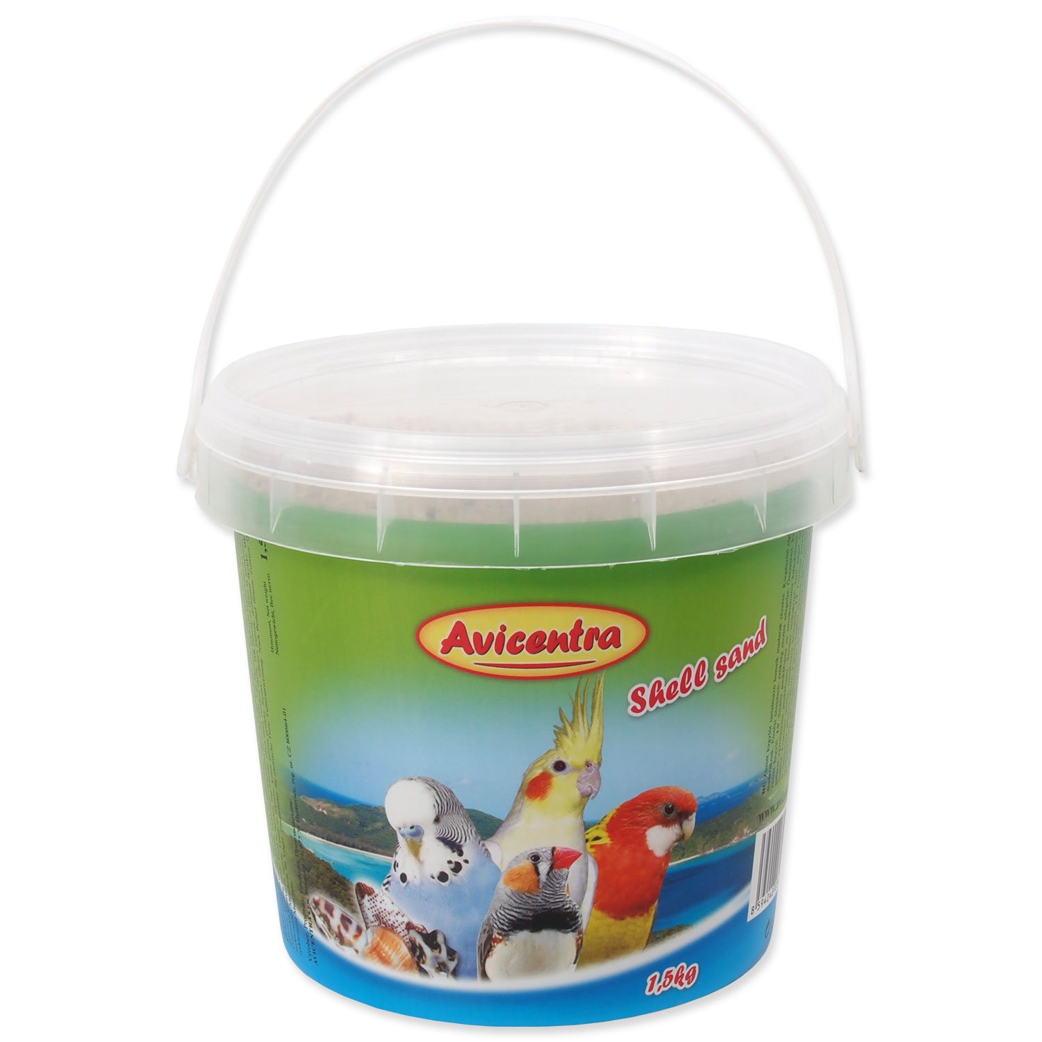 Písek Avicentra s drcenými mušlemi 1,5kg-KS