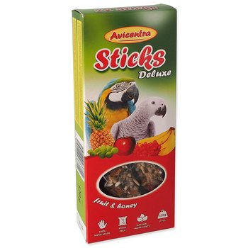 Tyčinka Avicentra Deluxe velký papoušek, s ovocem a medem 2ks-KS