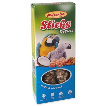 Tyčinka Avicentra Deluxe velký papoušek, s ořechy a kokosem 2ks-KS