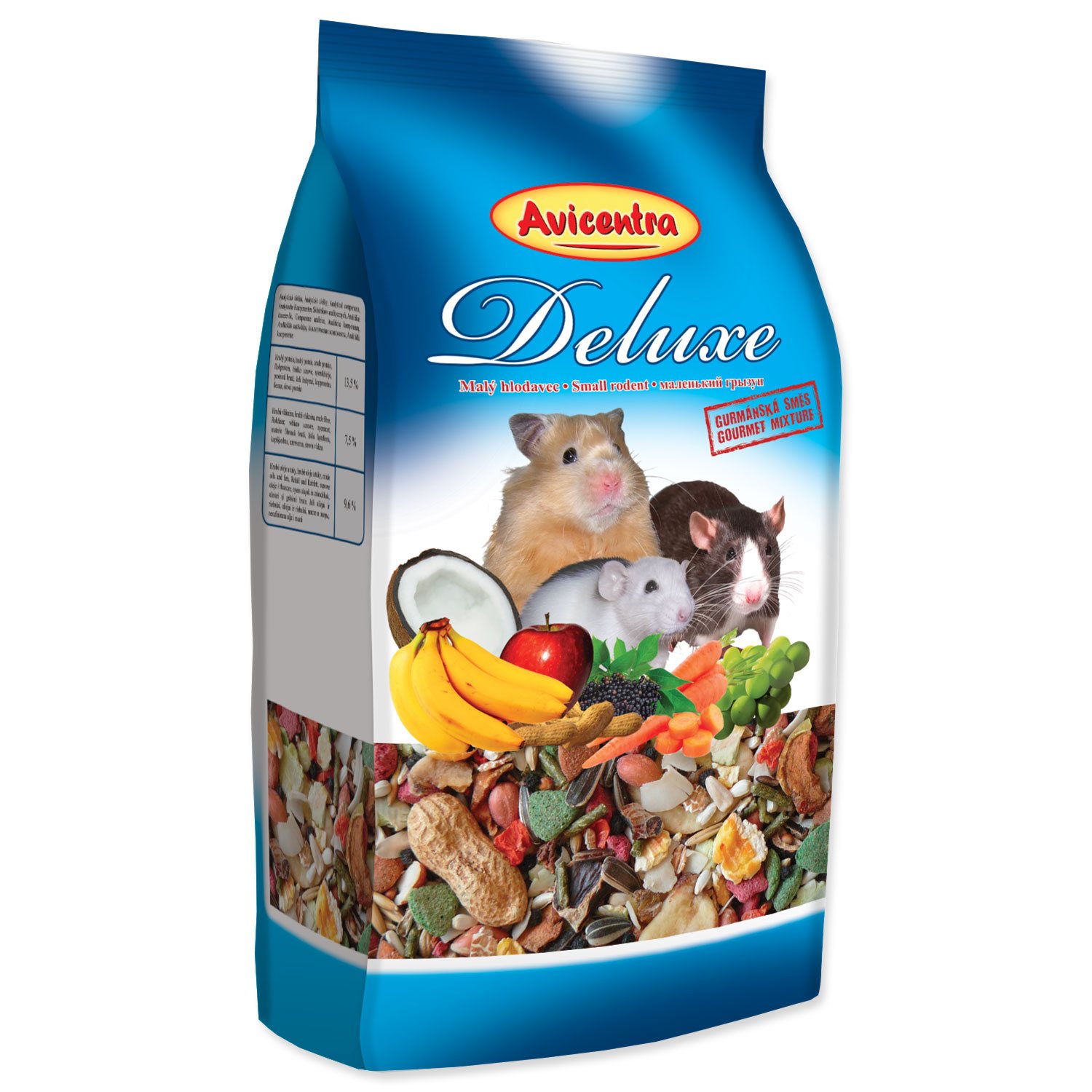 Krmivo Avicentra Deluxe malý hlodavec 1kg-KS