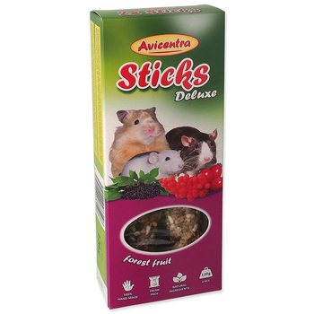 Tyčinka Avicentra Deluxe malý hlodavec, s lesním ovocem 2ks-KS