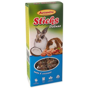 Tyčinka Avicentra Deluxe velký hlodavec, s ořechy a kokosem 2ks-KS
