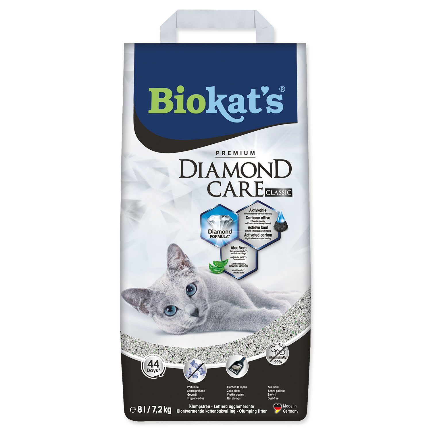 Podestýlka Biokat's Diamond Care Classic 8l-KS