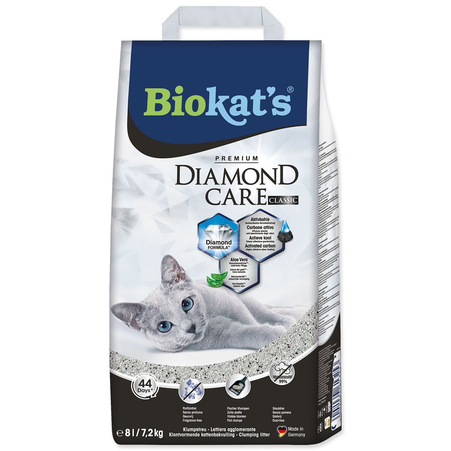 Podestýlka Biokat's Diamond Care Classic 8l-KS