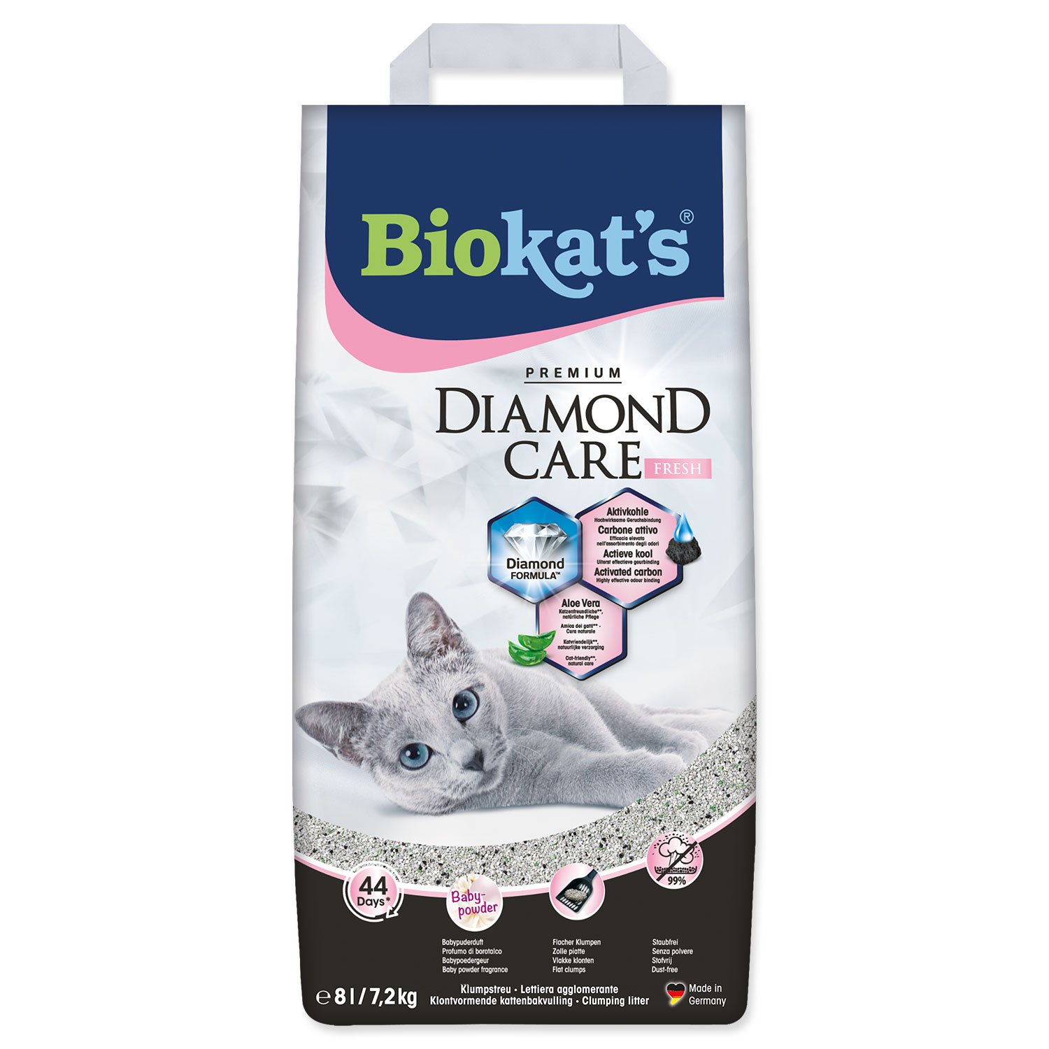 Podestýlka Biokat's Diamond Care Fresh 8l-KS