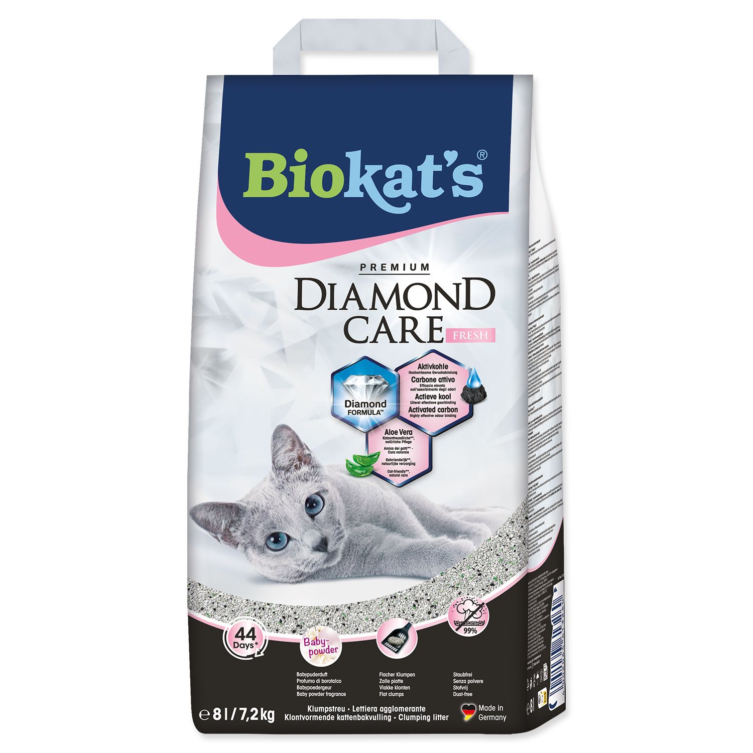 Podestýlka Biokat's Diamond Care Fresh 8l-KS