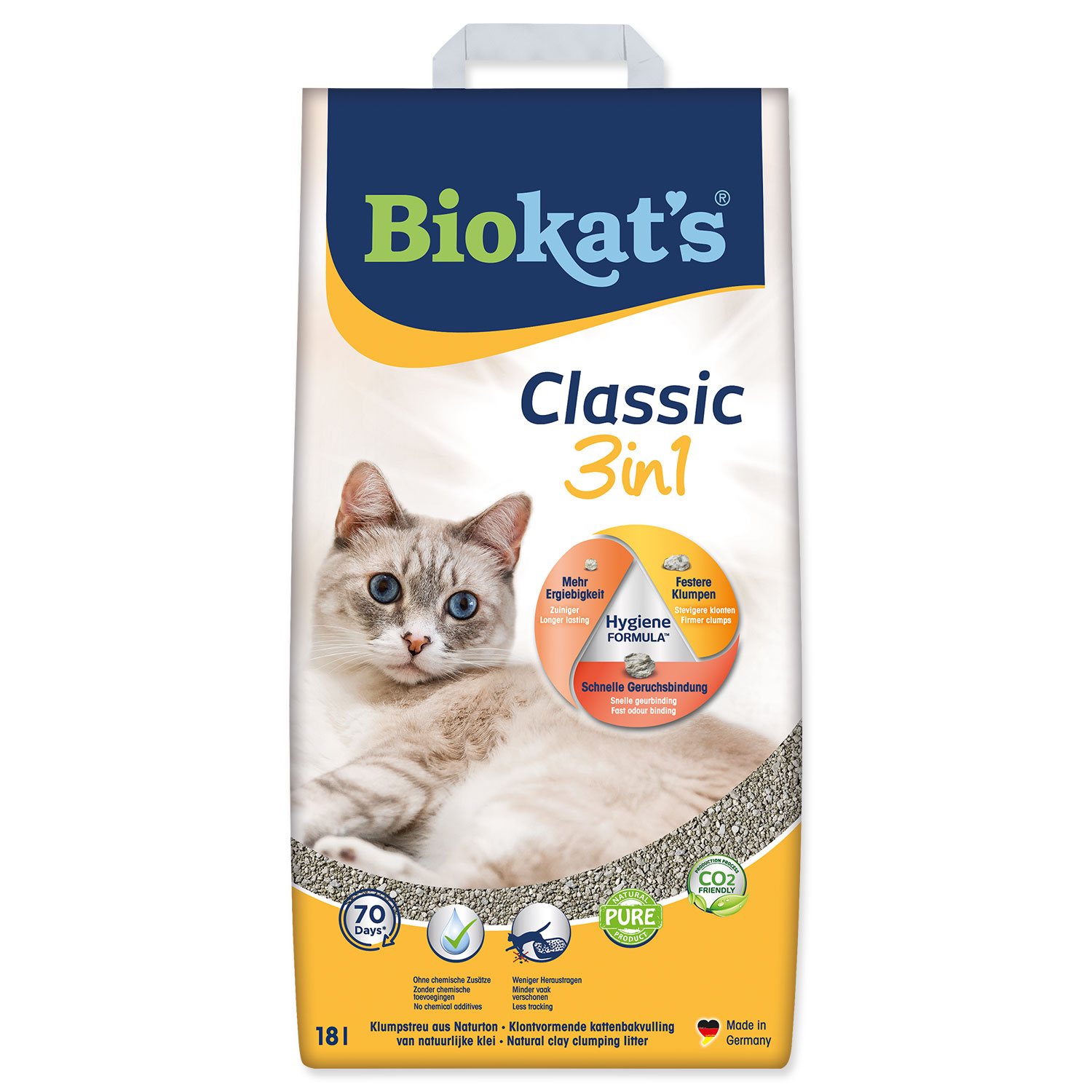 Podestýlka Biokat's Classic 18l-KS