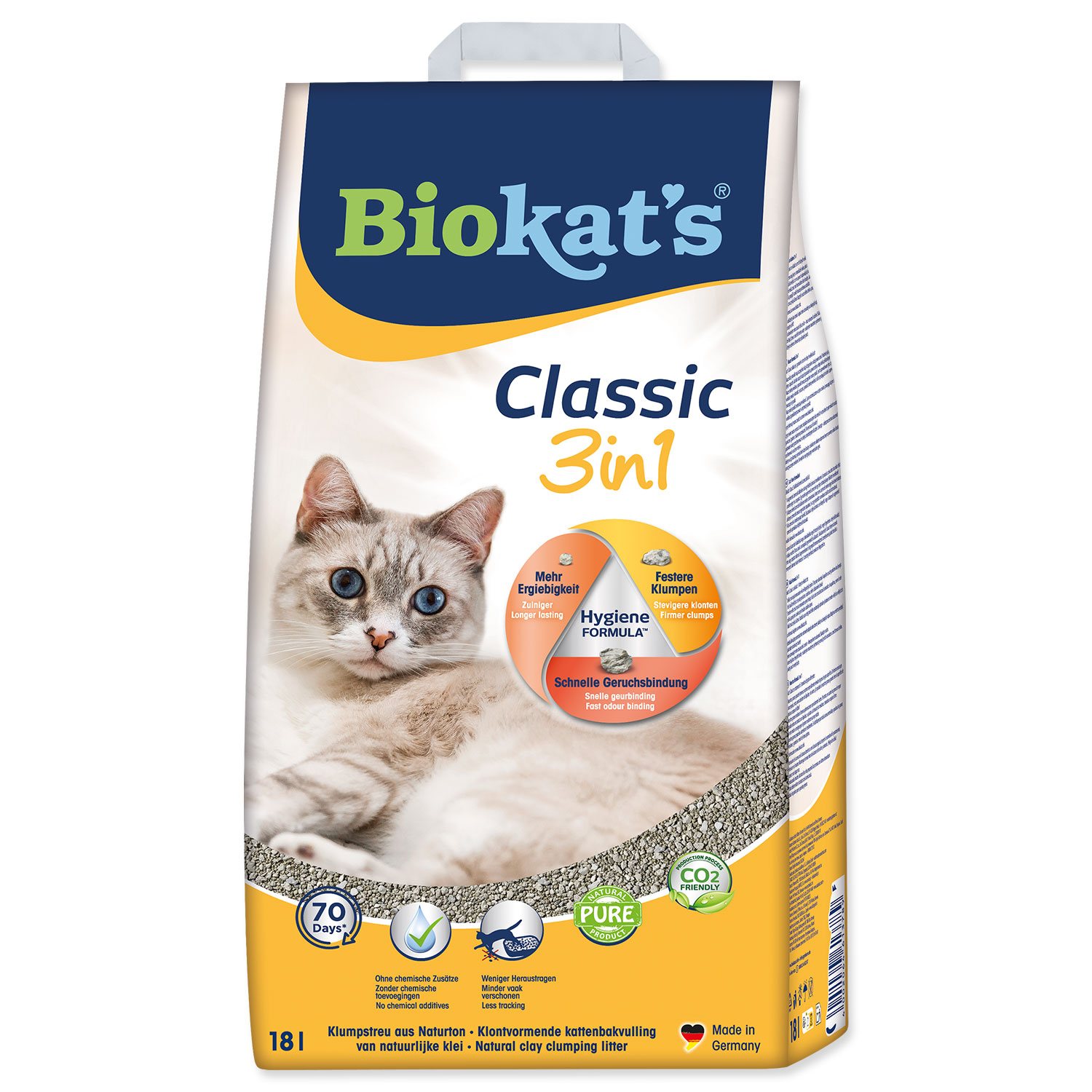 Podestýlka Biokat's Classic 18l-KS