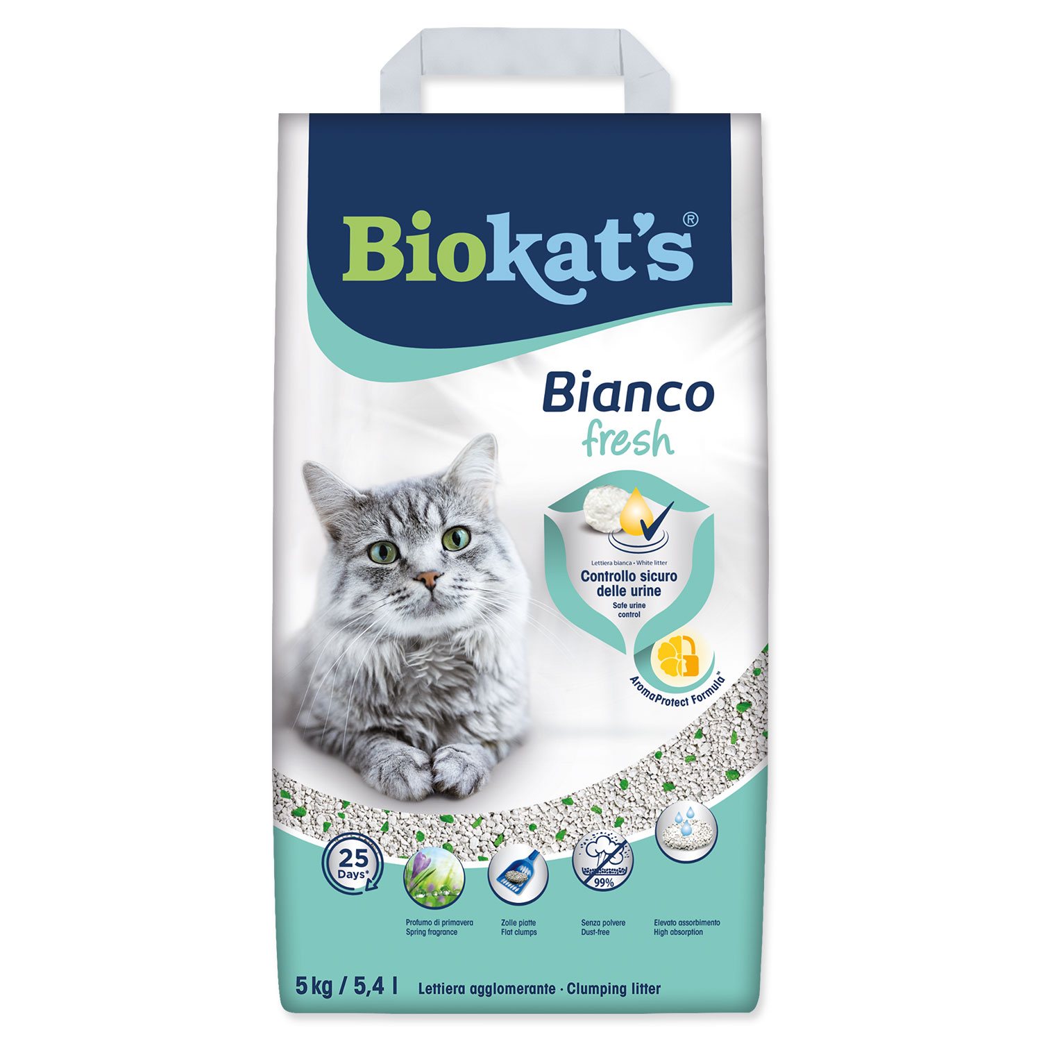 Podestýlka Biokat's Bianco Fresh Control 5kg-KS