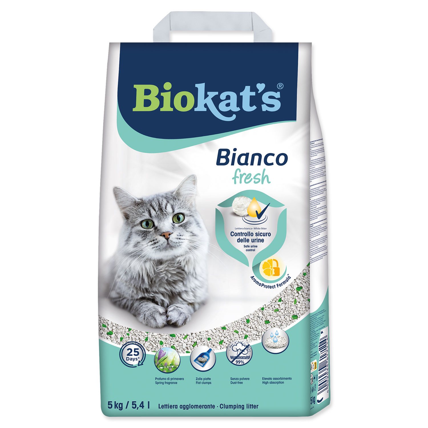 Podestýlka Biokat's Bianco Fresh Control 5kg-KS