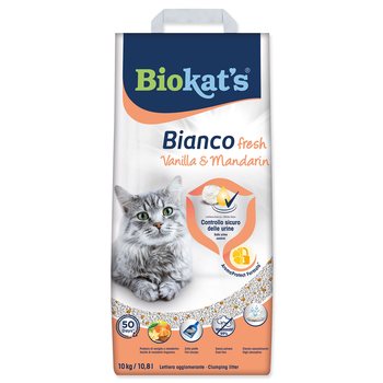 Podestýlka Biokat's Bianco Fresh vanilka a mandarinka 10kg-KS