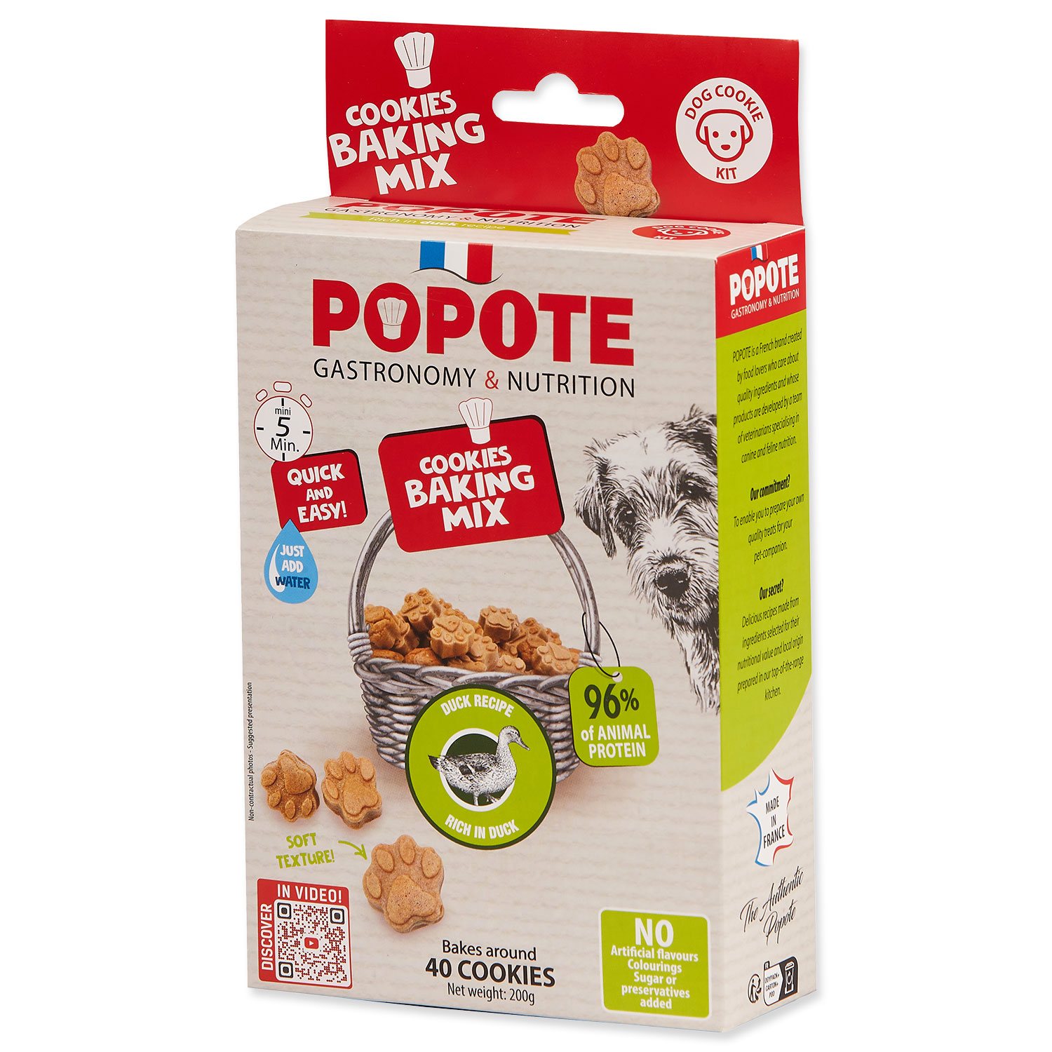 Pečící směs Popote kachní pro psy  200g-KS