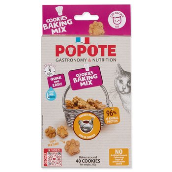 Pečící směs Popote kuřecí pro kočky 200g-KS
