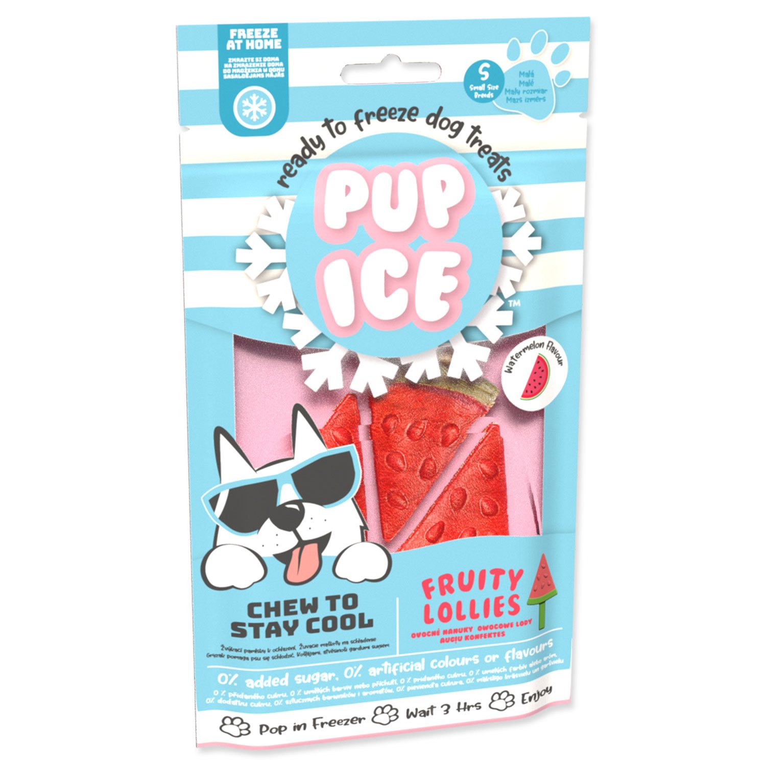 Pochoutka Pup Ice chladící s vodním melounem 3ks 90g-KS