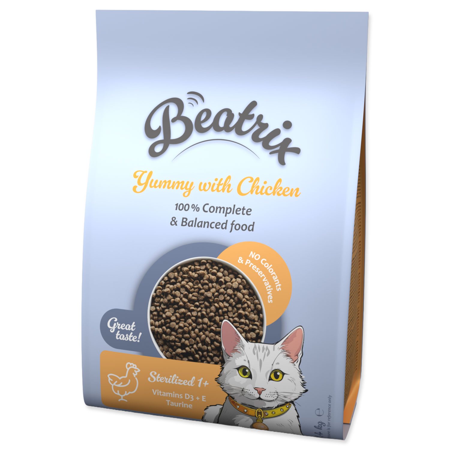 Krmivo Beatrix Sterilized s kuřecím 1,4kg-KS