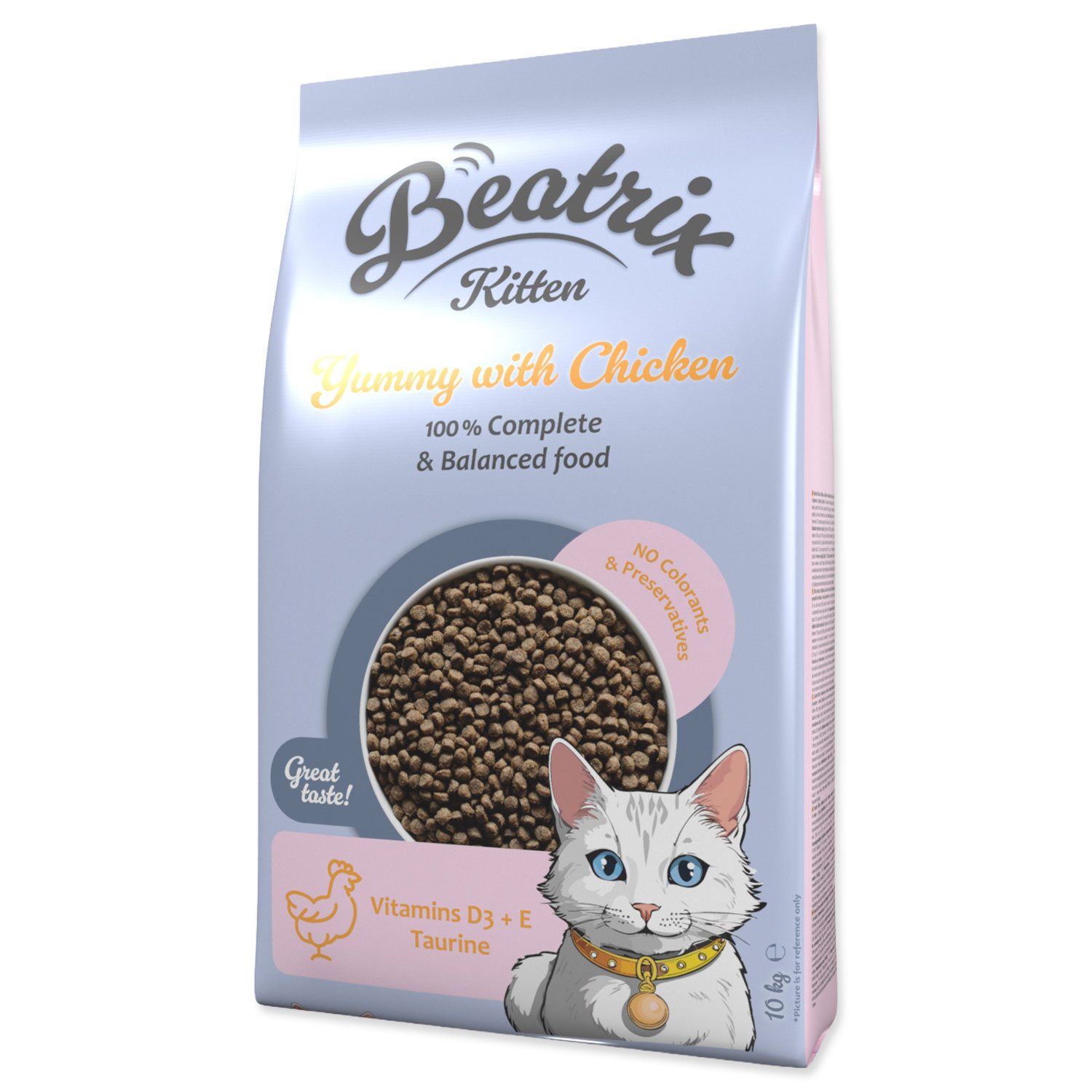 Krmivo Beatrix Kitten s kuřecím 10kg-KS