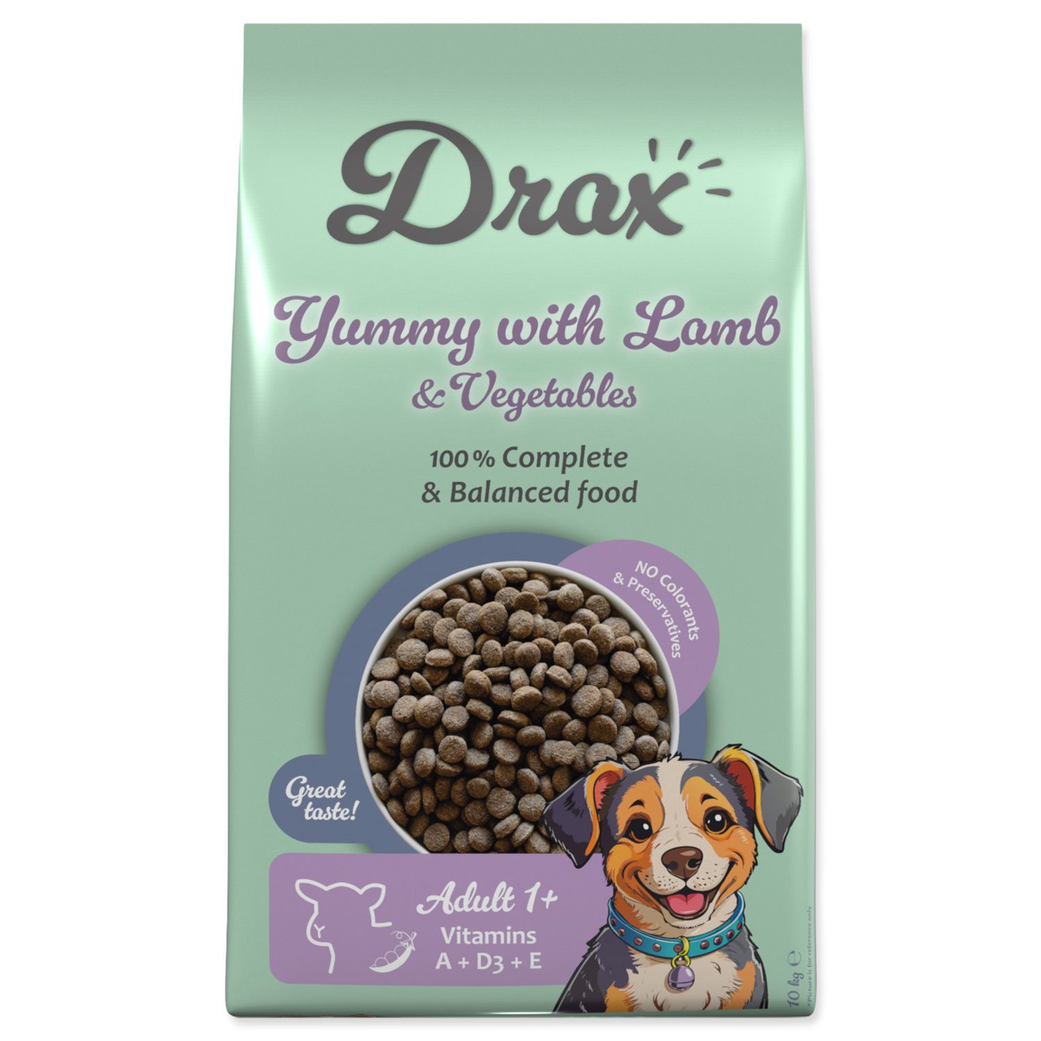 Krmivo Drax Adult s jehněčím a se zeleninou 10kg-KS