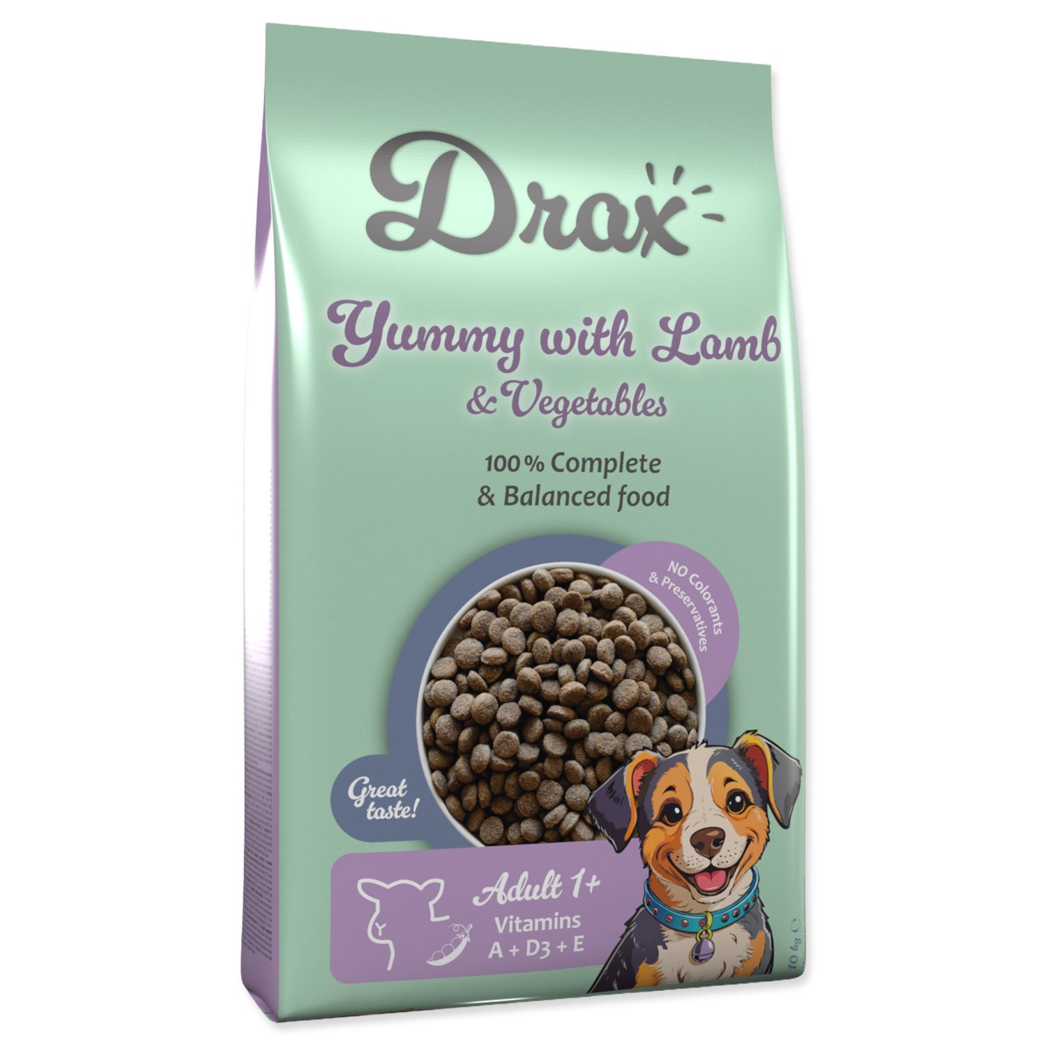 Krmivo Drax Adult s jehněčím a se zeleninou 10kg-KS