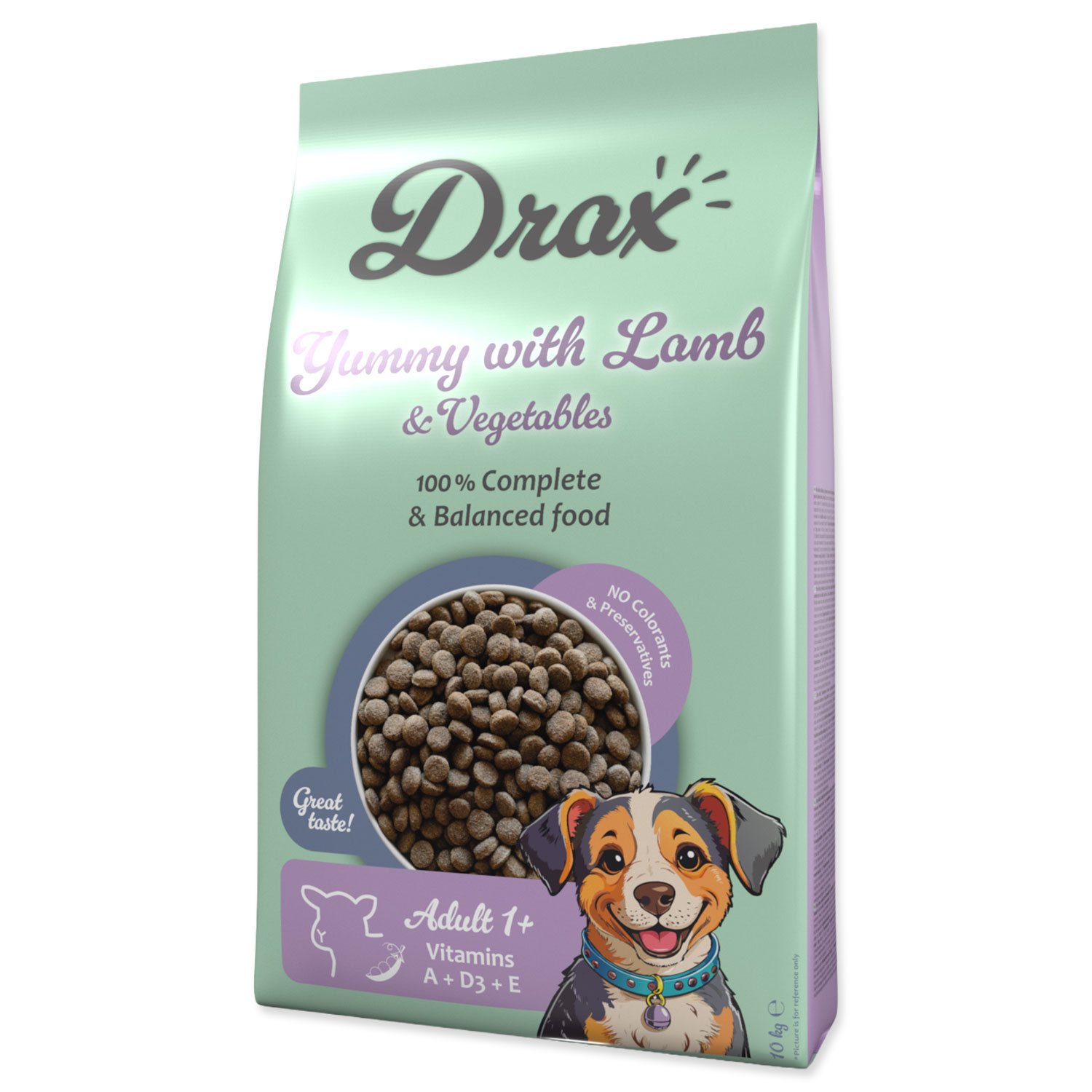 Krmivo Drax Adult s jehněčím a se zeleninou 10kg-KS