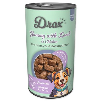 Konzerva Drax Adult s jehněčím a kuřecím 1240g-KS