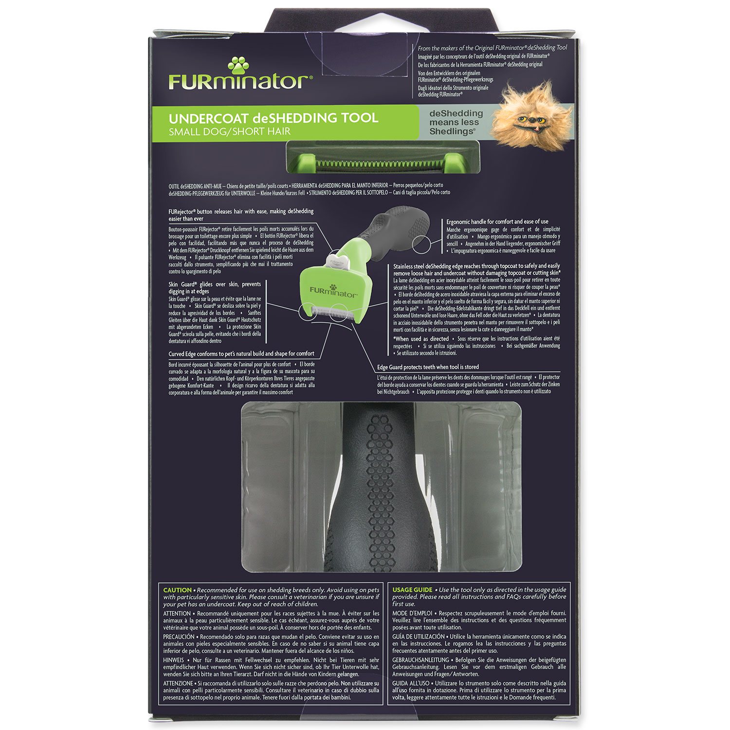 Hřeben Furminator krátká srst S do 9kg-KS