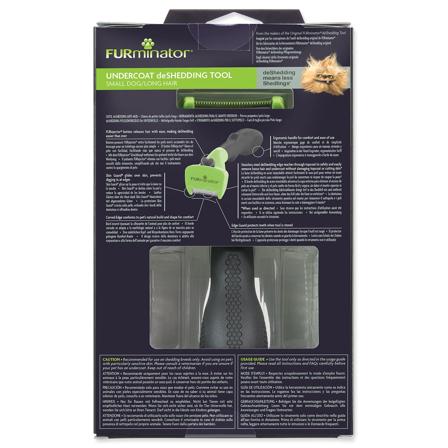 Hřeben Furminator dlouhá srst S do 9kg-KS