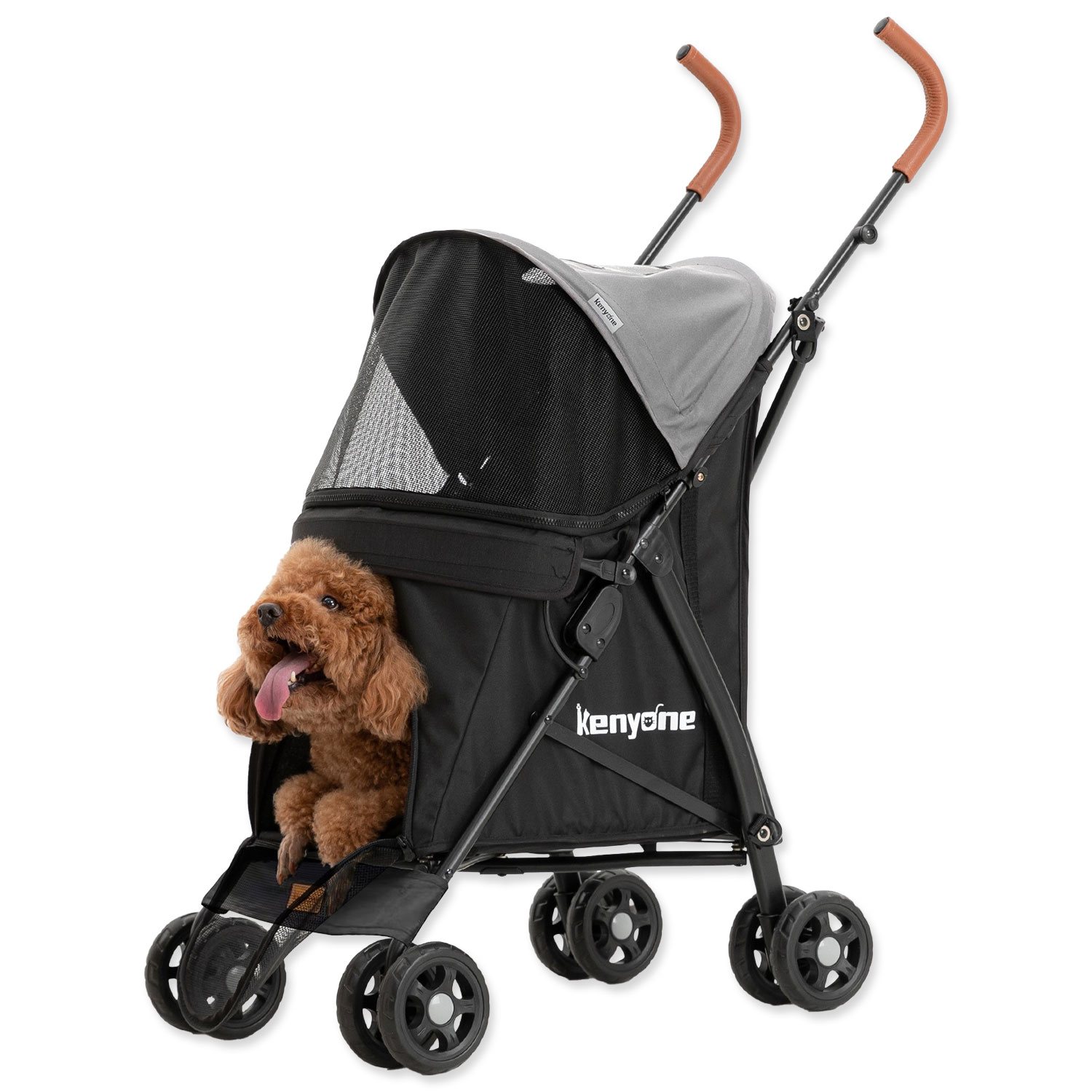 Kočárek Kenyone 45x61x100cm šedý, černá kontrukce-KS