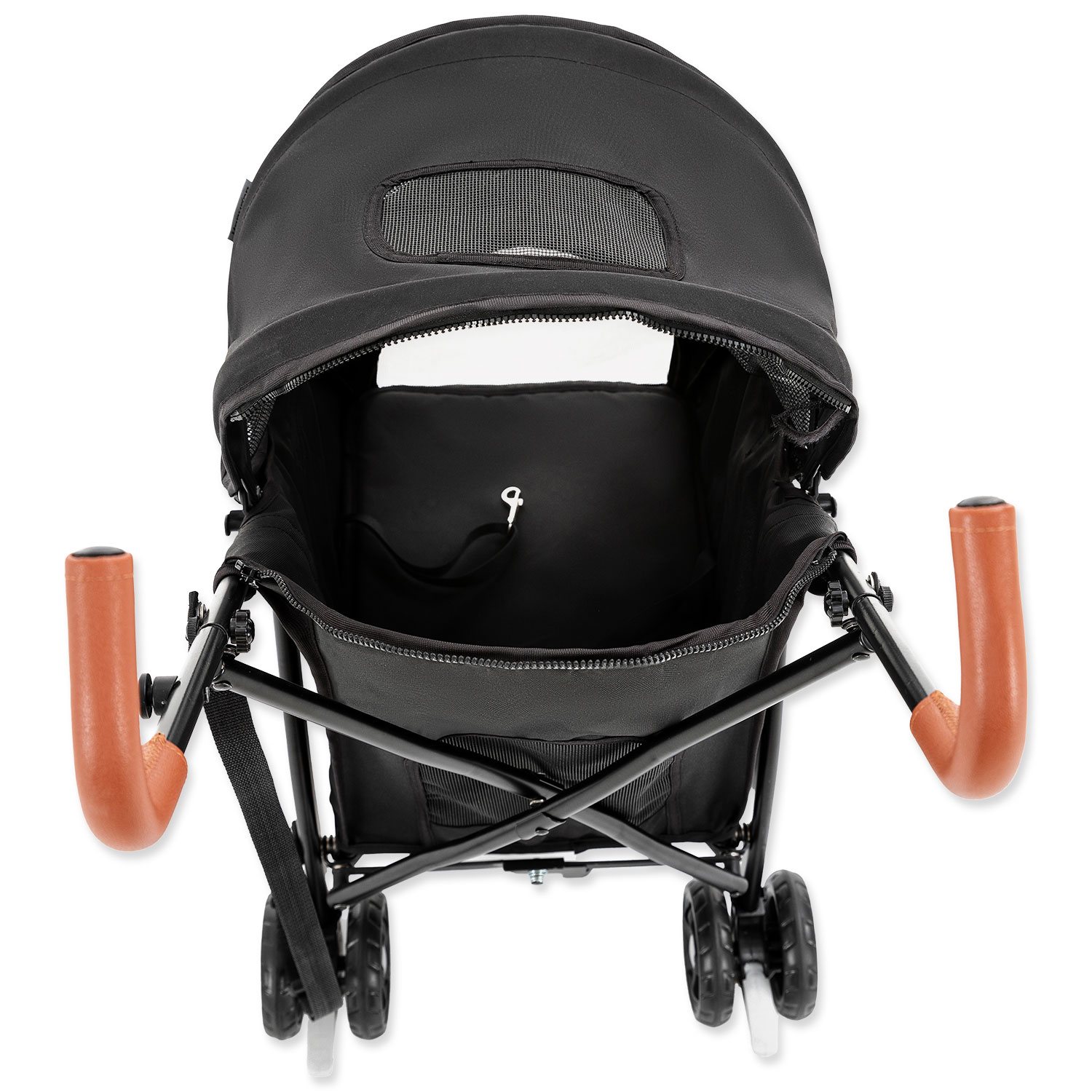 Kočárek Kenyone 45x61x100cm šedý, černá kontrukce-KS