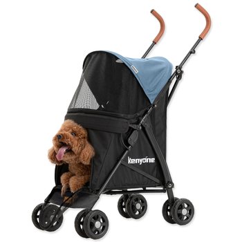 Kočárek Kenyone 45x61x100cm modrý, černá kontrukce-KS