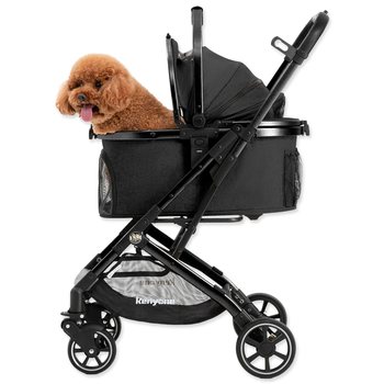 Kočárek Kenyone 56x73x103cm černý, černá konstrukce-KS