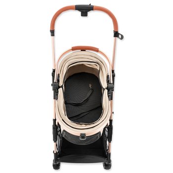 Kočárek Kenyone 56x73x103cm růžový, stříbrná konstrukce-KS