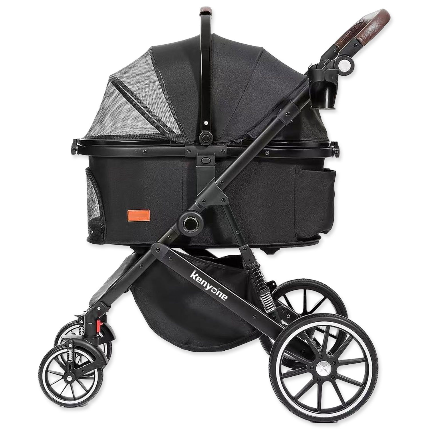 Kočárek Kenyone 62x90x108cm černý, černá konstrukce-KS