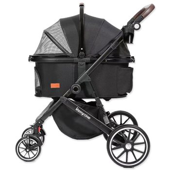 Kočárek Kenyone 62x90x108cm černý, černá konstrukce-KS