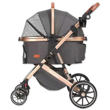 Kočárek Kenyone 62x90x108cm černý, zlatá konstrukce-KS