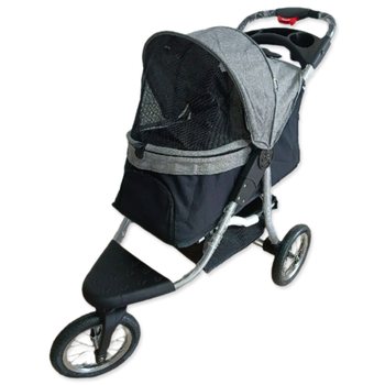 Kočárek PawHut 110x54x106cm šedo-černý -KS