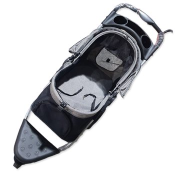 Kočárek PawHut 110x54x106cm šedo-černý -KS