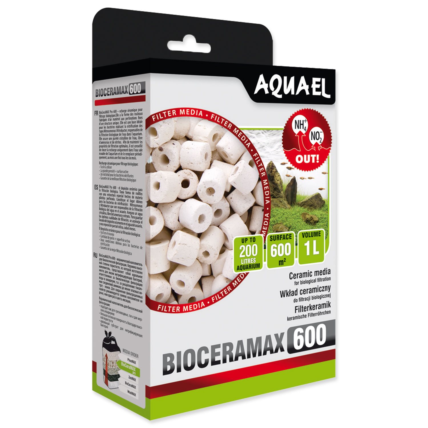 Náplň Aquael BIOCERAMAX 600, 1 l-KS