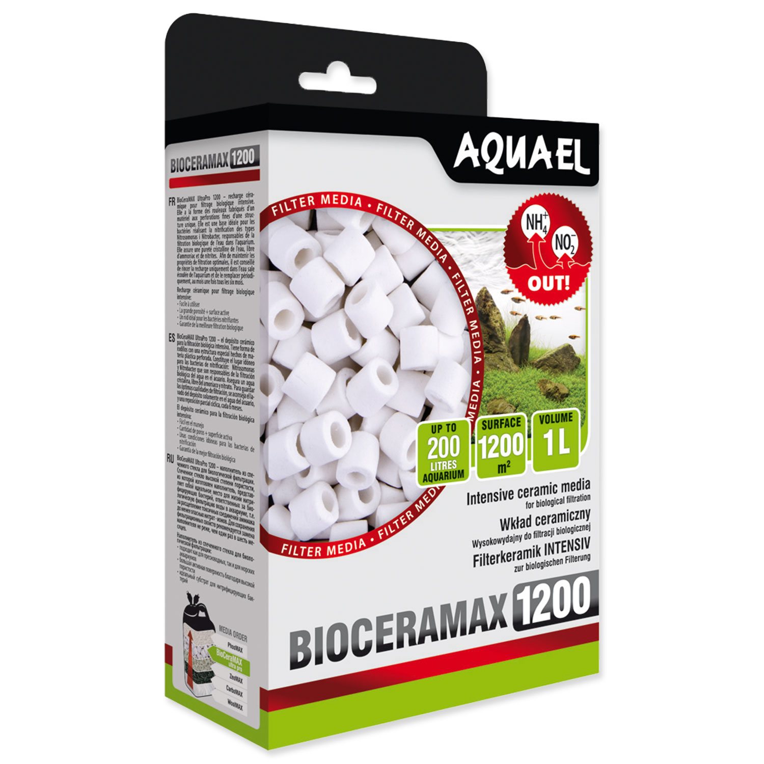 Náplň Aquael BIOCERAMAX 1200, 1 l-KS